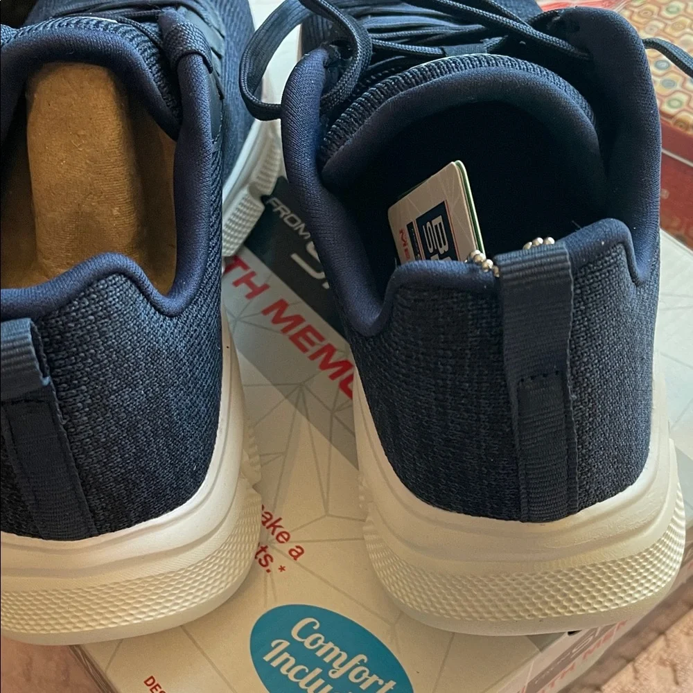 Skechers Womens  Dark Blue Sneakers Collaboration-with  Bobs Sports - Picture 4 of 12